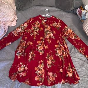 size small Altard State Floral print dress/shirt